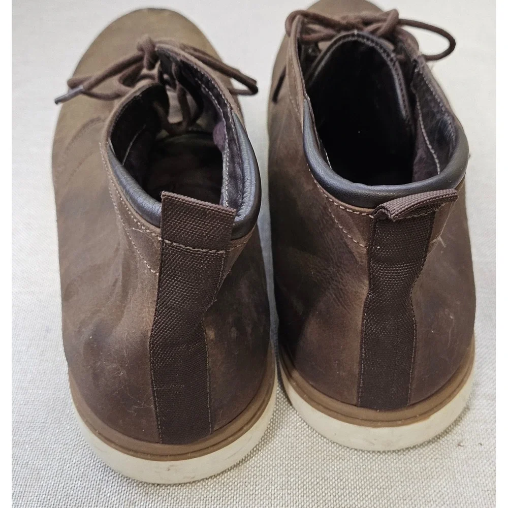 Section X Chukka Boots Mens 13 Brown Leather Lace Up Casual Brazil 733SX0019